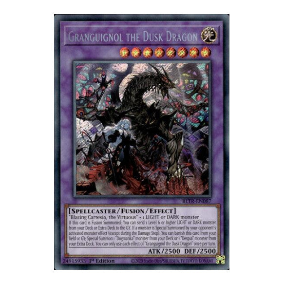 Granguignol the Dusk Dragon (BLTR) #BLTR-EN087 Secret Rare (1st Edition Near Mint) Battles of Legend: Terminal Revenge YuGiOh: 2024