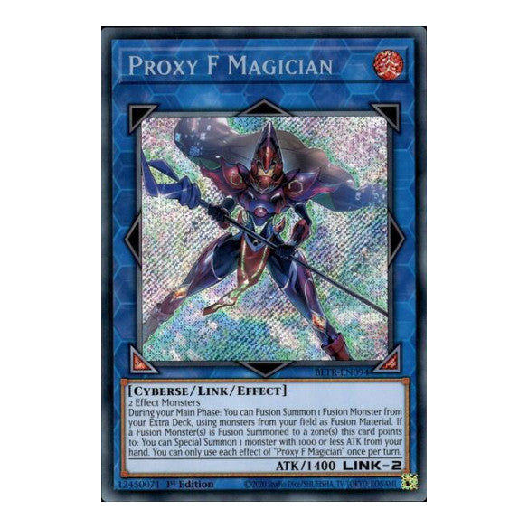 Proxy F Magician (BLTR) #BLTR-EN094 Secret Rare (1st Edition Near Mint) Battles of Legend: Terminal Revenge YuGiOh: 2024