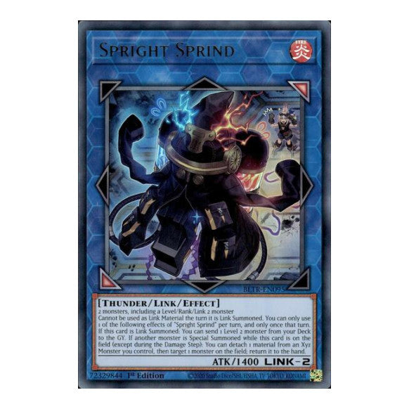 Spright Sprind (BLTR) #BLTR-EN095 Ultra Rare (1st Edition Near Mint) Battles of Legend: Terminal Revenge YuGiOh: 2024