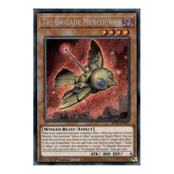 Tri Brigade Mercourier (BLTR) #BLTR-EN107 Secret Rare (1st Edition Near Mint) Battles of Legend: Terminal Revenge YuGiOh: 2024