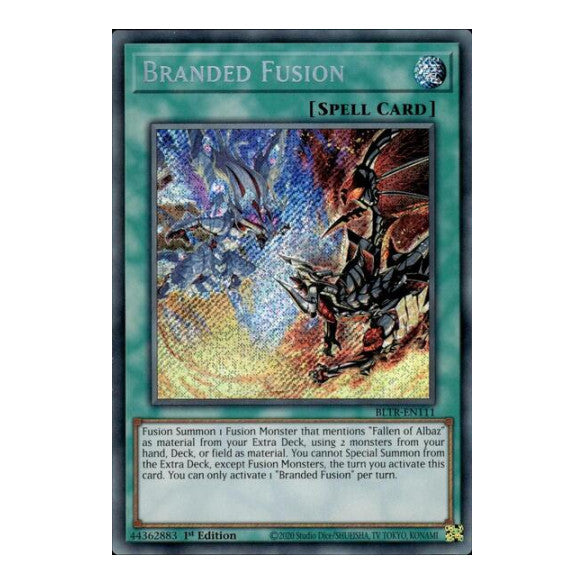 Branded Fusion (BLTR) #BLTR-EN111 Secret Rare (1st Edition Near Mint) Battles of Legend: Terminal Revenge YuGiOh: 2024
