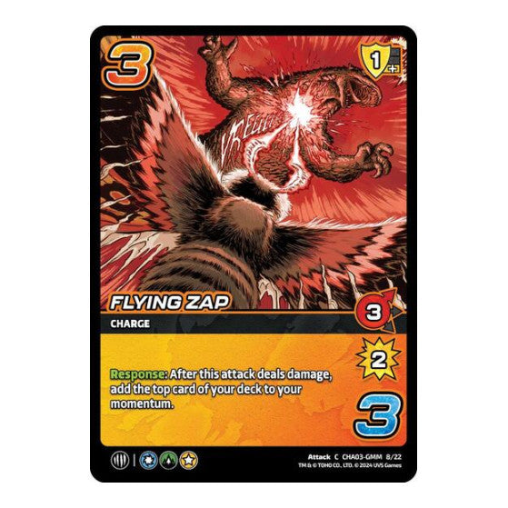 Flying Zap () #CHA03-GMM 8/22 Common (Lightly Played) Challenger Series: Godzilla UniVersus: 2024