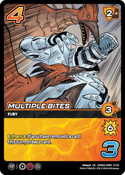Multiple Bites () #CHA03-KRM 9/22 Uncommon (Lightly Played) Challenger Series: Godzilla UniVersus: 2024