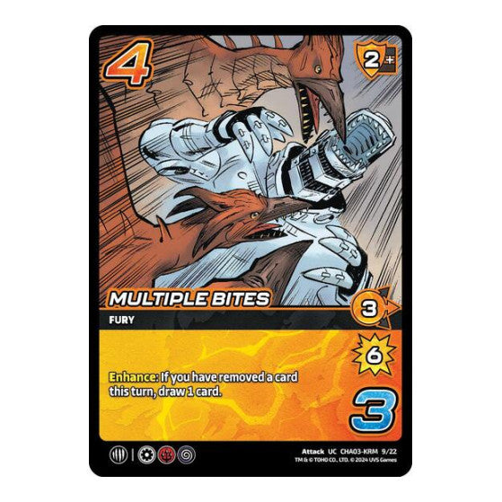 Multiple Bites () #CHA03-KRM 9/22 Uncommon (Lightly Played) Challenger Series: Godzilla UniVersus: 2024