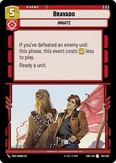 Bravado (SHD) #182/262 Uncommon (Near Mint) Shadows of the Galaxy Star Wars: Unlimited: 2024