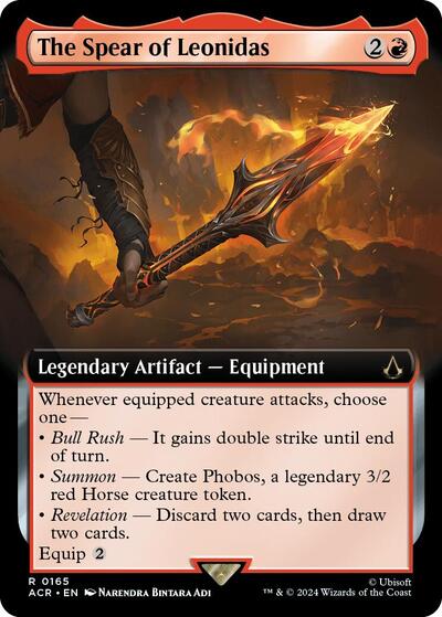The Spear of Leonidas Extended Art (ACR) #165 Rare (Lightly Played) Universes Beyond: Assassin's Creed Magic: The Gathering: 2024