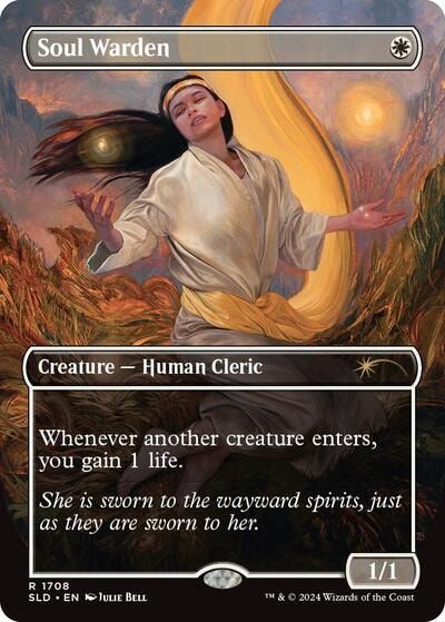 Soul Warden (1708) (SLD) #1708 Rare (Moderately Played) Secret Lair Drop Series Magic: The Gathering: 2026