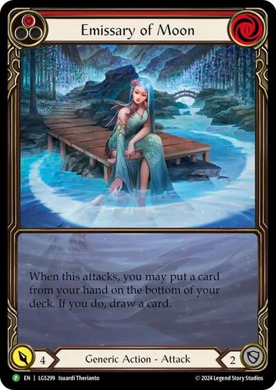 Emissary of Moon - LGS299 (PR) #LGS299 Promo (Rainbow Foil Near Mint) Flesh and Blood: Promo Cards Flesh and Blood TCG: 2019
