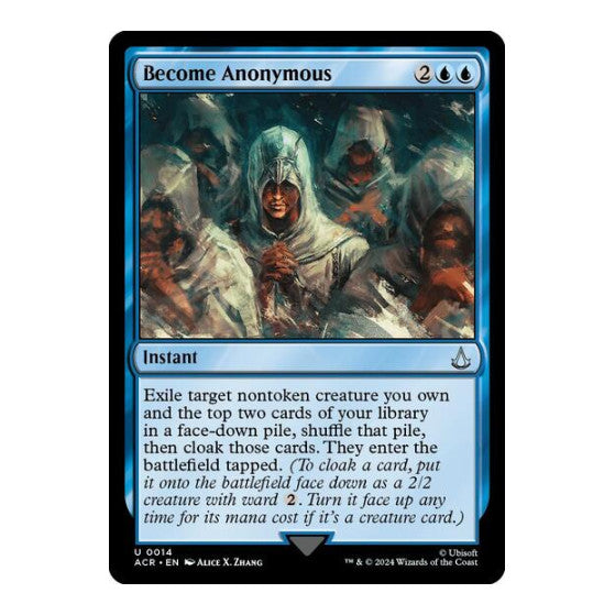 Become Anonymous (ACR) #14 Uncommon (Foil Lightly Played) Universes Beyond: Assassin's Creed Magic: The Gathering: 2024