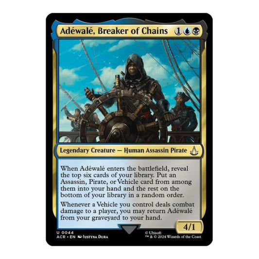 Adewale, Breaker of Chains (ACR) #44 Uncommon (Moderately Played) Universes Beyond: Assassin's Creed Magic: The Gathering: 2024