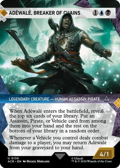 Adewale Breaker of Chains Showcase (ACR) #136 Uncommon (Lightly Played) Universes Beyond: Assassin's Creed Magic: The Gathering: 2024