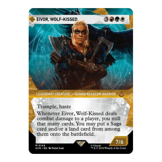 Eivor Wolf Kissed Showcase (ACR) #144 Mythic Rare (Near Mint) Universes Beyond: Assassin's Creed Magic: The Gathering: 2024