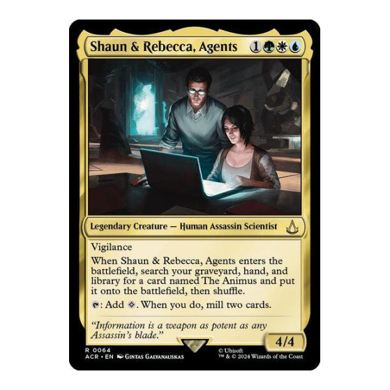 Shaun & Rebecca, Agents (ACR) #64 Rare (Lightly Played) Universes Beyond: Assassin's Creed Magic: The Gathering: 2024