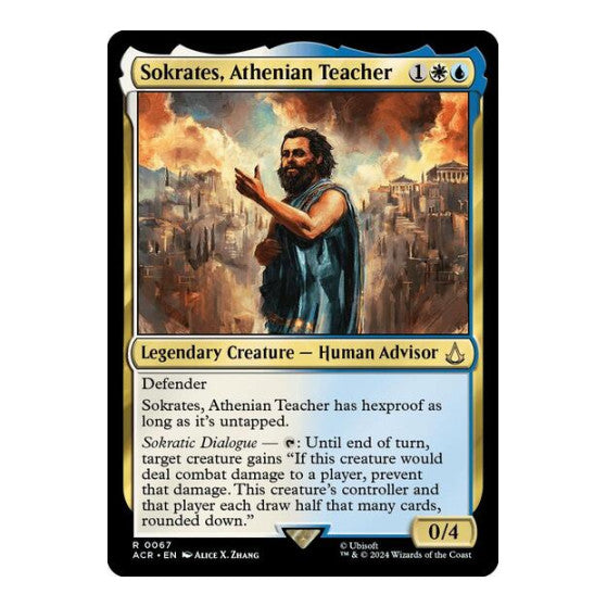 Sokrates, Athenian Teacher (ACR) #67 Rare (Lightly Played) Universes Beyond: Assassin's Creed Magic: The Gathering: 2024