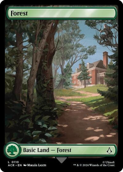 Forest 0110 (ACR) #110 Land (Near Mint) Universes Beyond: Assassin's Creed Magic: The Gathering: 2024