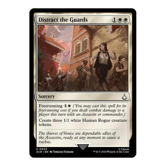 Distract the Guards (ACR) #3 Uncommon (Foil Lightly Played) Universes Beyond: Assassin's Creed Magic: The Gathering: 2024