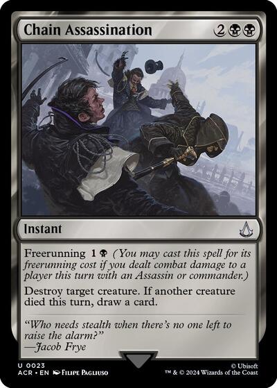 Chain Assassination (ACR) #23 Uncommon (Lightly Played) Universes Beyond: Assassin's Creed Magic: The Gathering: 2024