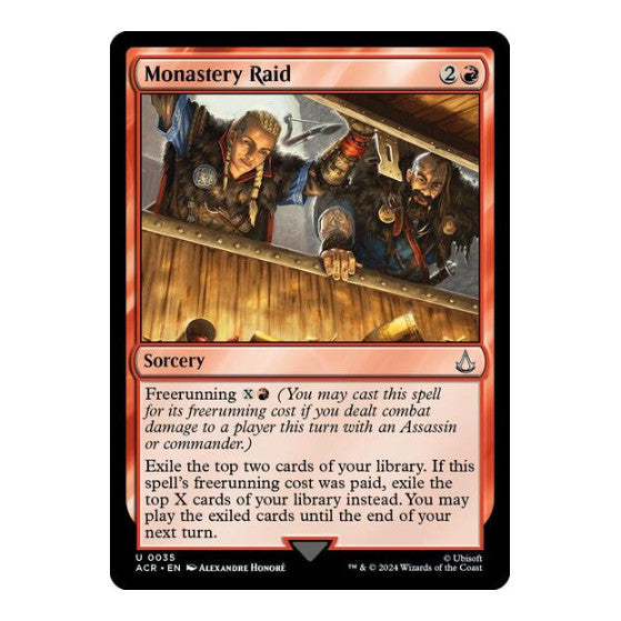 Monastery Raid (ACR) #35 Uncommon (Lightly Played) Universes Beyond: Assassin's Creed Magic: The Gathering: 2024