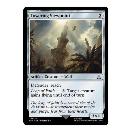 Towering Viewpoint (ACR) #77 Uncommon Universes Beyond: Assassin's Creed Magic: The Gathering: 2024