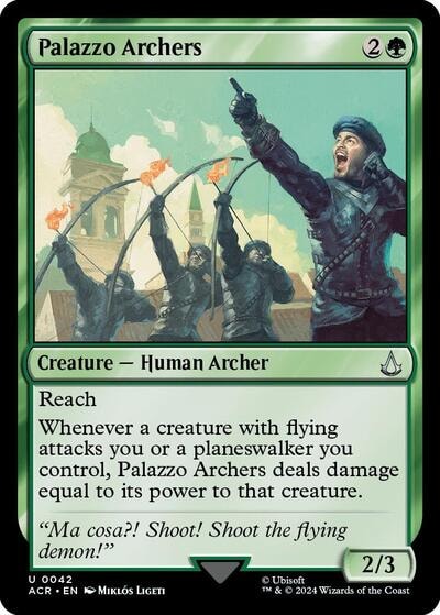 Palazzo Archers (ACR) #42 Uncommon (Lightly Played) Universes Beyond: Assassin's Creed Magic: The Gathering: 2024