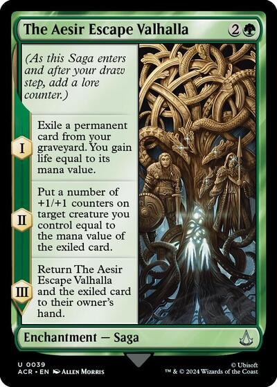 The Aesir Escape Valhalla (ACR) #39 Uncommon (Lightly Played) Universes Beyond: Assassin's Creed Magic: The Gathering: 2024