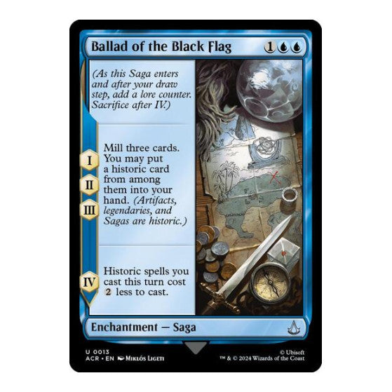Ballad of the Black Flag (ACR) #13 Uncommon (Foil Lightly Played) Universes Beyond: Assassin's Creed Magic: The Gathering: 2024