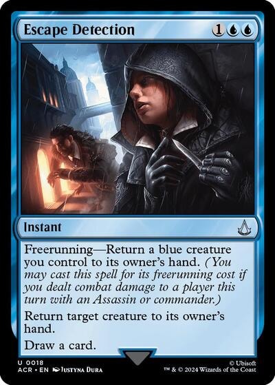 Escape Detection (ACR) #18 Uncommon (Lightly Played) Universes Beyond: Assassin's Creed Magic: The Gathering: 2024