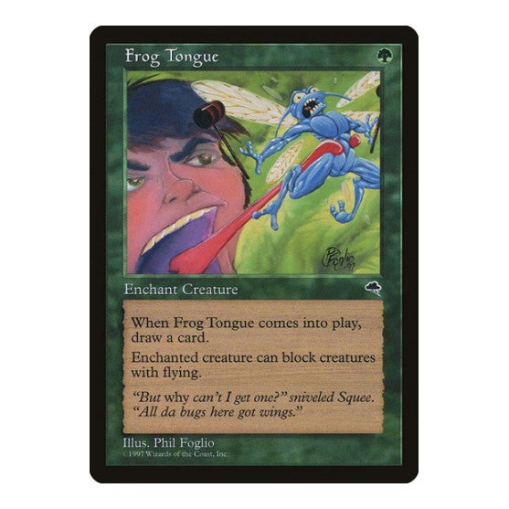 Frog Tongue (TMP) #228 Common (Lightly Played) Tempest Magic: The Gathering: 1997