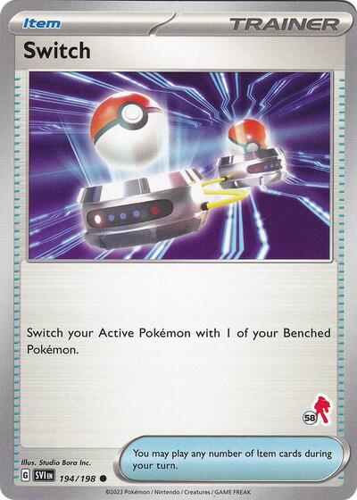Switch Armarouge 58 (BA24) #194/198 Common (Near Mint) Battle Academy 2024 Pokemon: 2024