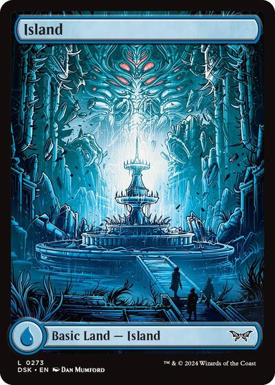 2024 Magic: Duskmourn: House of Horror (DSK) - Island 0273 Full Art (#273, Land)