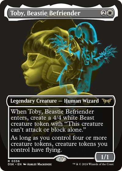Toby Beastie Befriender Showcase (DSK) #356 Rare (Lightly Played) Duskmourn: House of Horror Magic: The Gathering: 2024