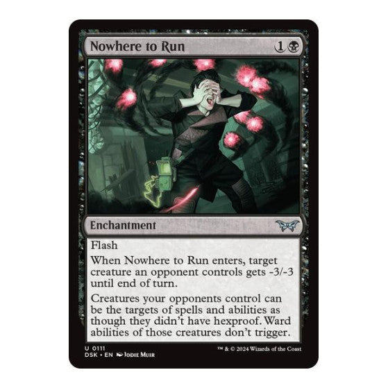 Nowhere to Run (DSK) #111 Uncommon (Lightly Played) Duskmourn: House of Horror Magic: The Gathering: 2024