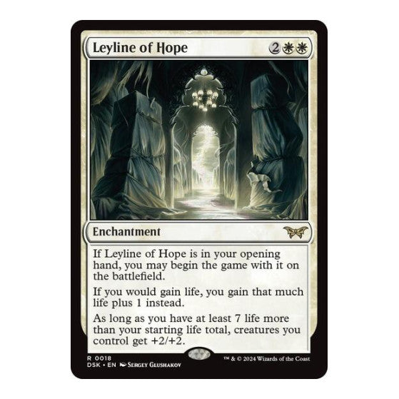 Leyline of Hope (DSK) #18 Rare (Lightly Played) Duskmourn: House of Horror Magic: The Gathering: 2024