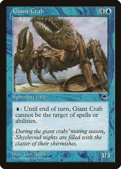 Giant Crab (TMP) #66 Common (Lightly Played) Tempest Magic: The Gathering: 1997