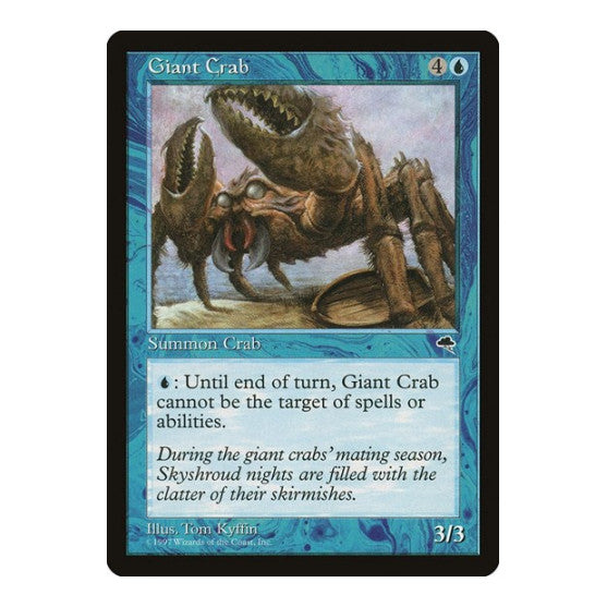 Giant Crab (TMP) #66 Common (Lightly Played) Tempest Magic: The Gathering: 1997
