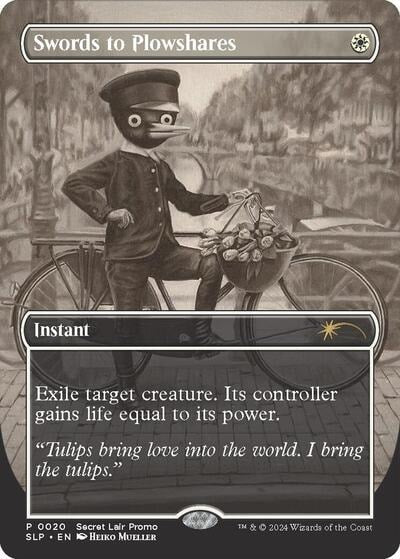 Swords to Plowshares (SLP) #20 Promo (Near Mint) Secret Lair Showdown Magic: The Gathering: 2023