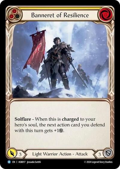 Banneret of Resilience () #ASB017 Rare (Lightly Played) Armory Deck: Boltyn Flesh and Blood TCG: 2024