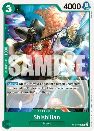 Shishilian (OP08) #OP08-025 Common (Near Mint) Two Legends One Piece Card Game: 2024
