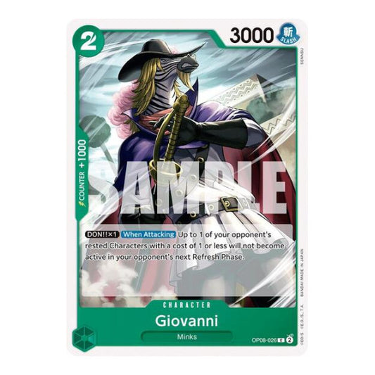Giovanni (OP08) #OP08-026 Common (Near Mint) Two Legends One Piece Card Game: 2024