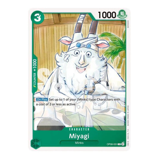 Miyagi (OP08) #OP08-031 Common (Near Mint) Two Legends One Piece Card Game: 2024