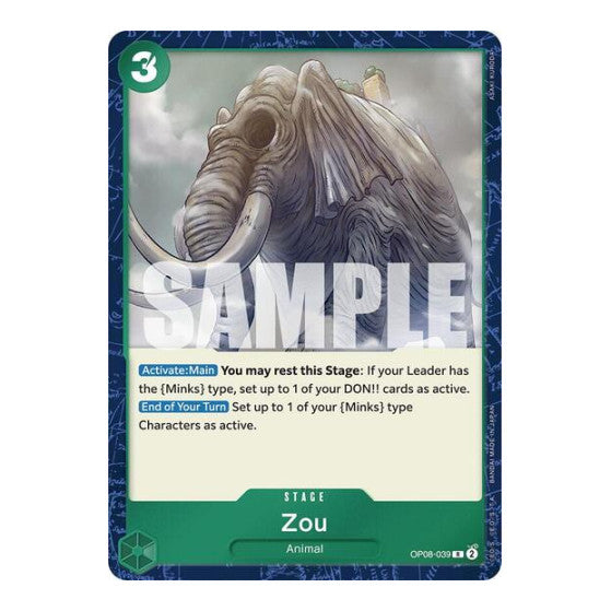 Zou (OP08) #OP08-039 Rare Two Legends One Piece Card Game: 2024