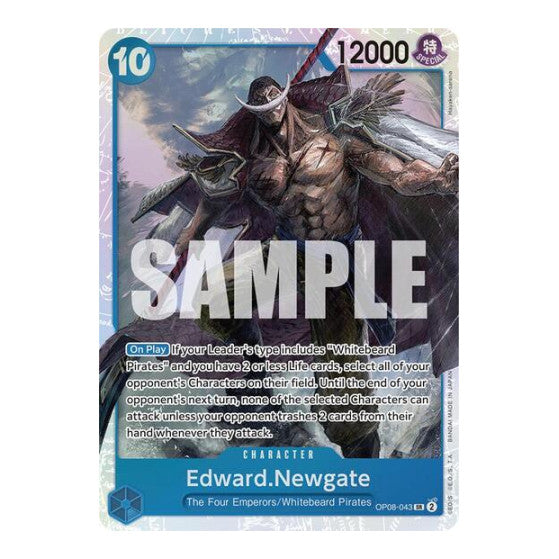 Edward.Newgate (OP08) #OP08-043 Super Rare (Foil Near Mint) Two Legends One Piece Card Game: 2024