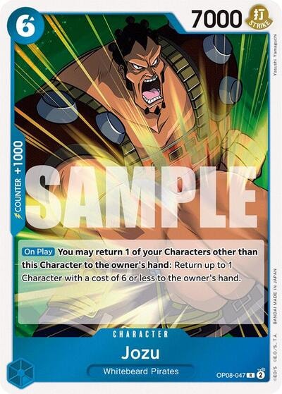 Jozu (OP08) #OP08-047 Rare (Foil Lightly Played) Two Legends One Piece Card Game: 2024