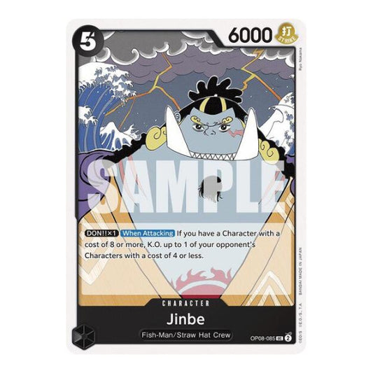 Jinbe (OP08) #OP08-085 Uncommon (Near Mint) Two Legends One Piece Card Game: 2024