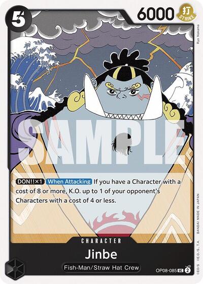Jinbe (OP08) #OP08-085 Uncommon (Near Mint) Two Legends One Piece Card Game: 2024