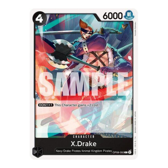 X.Drake (OP08) #OP08-093 Common (Near Mint) Two Legends One Piece Card Game: 2024
