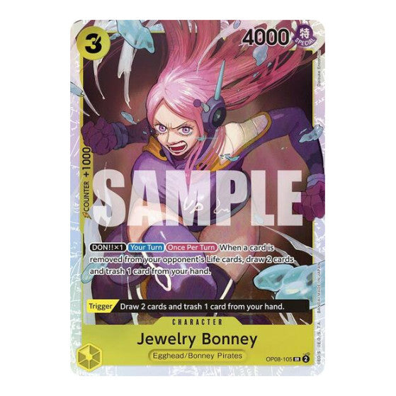 Jewelry Bonney (OP08) #OP08-105 Super Rare (Foil Near Mint) Two Legends One Piece Card Game: 2024