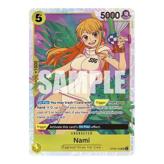 Nami (OP08) #OP08-106 Super Rare (Foil Near Mint) Two Legends One Piece Card Game: 2024