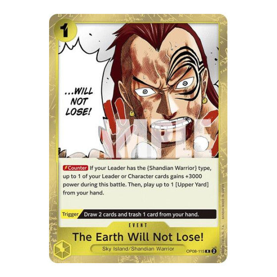 The Earth Will Not Lose! (OP08) #OP08-115 Rare Two Legends One Piece Card Game: 2024
