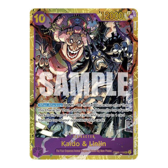 Kaido & Linlin (OP08) #OP08-119 Secret Rare (Foil Near Mint) Two Legends One Piece Card Game: 2024